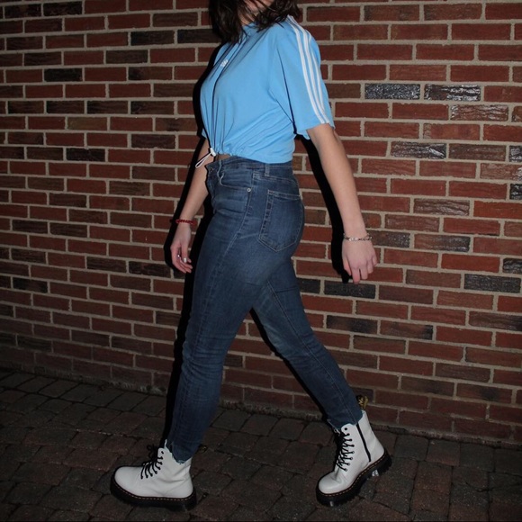 Reworked adidas shirt with drawstring - Picture 3 of 4